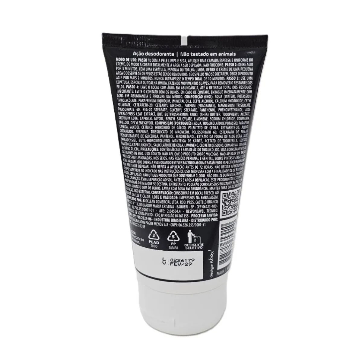 Creme Depilatorio Corporal Dauf Masculino 150g — foto 2