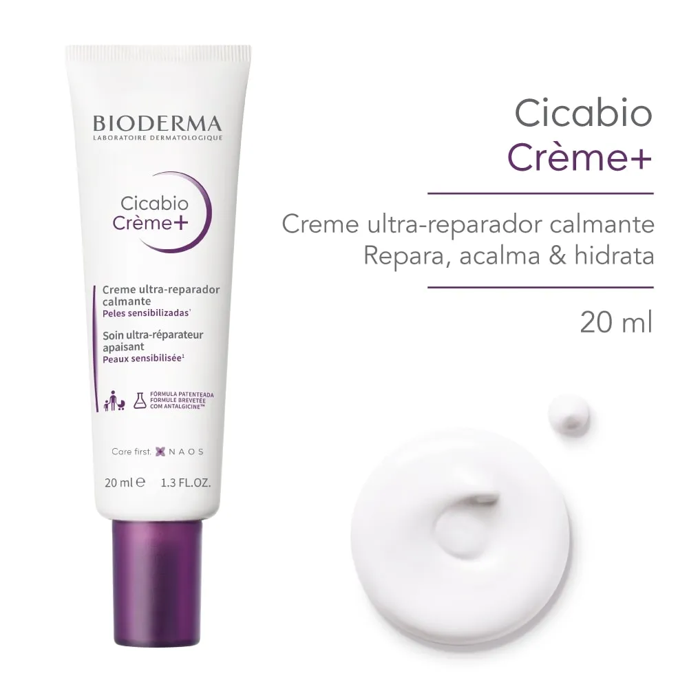 Creme Facial Bioderma Cicabio Creme+ Ultra Reparador Calmante 20ml — foto 2