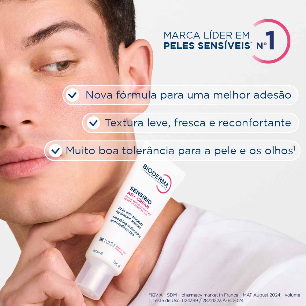 Creme Facial Bioderma Sensibio AR+ Anti Vermelhidão 40ml — foto 3