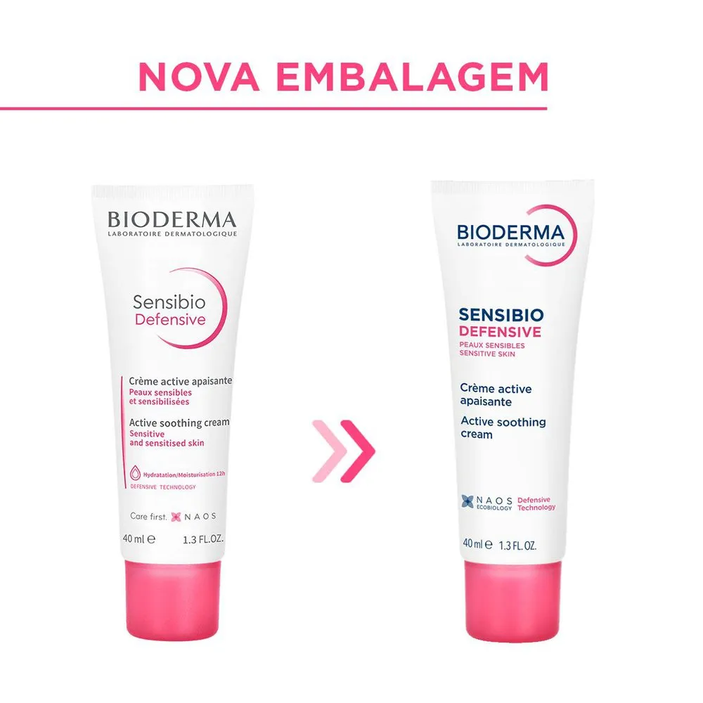 Creme Facial Bioderma Sensibio Defensive Hidratante Calmante 40ml — foto 2