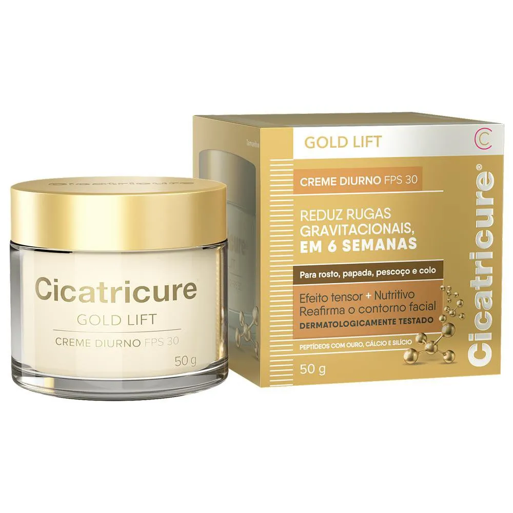 Creme Facial Cicatricure Gold Lift Diurno FPS 30 50g — foto 4