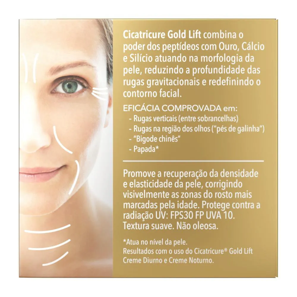 Creme Facial Cicatricure Gold Lift Diurno FPS 30 50g — foto 3