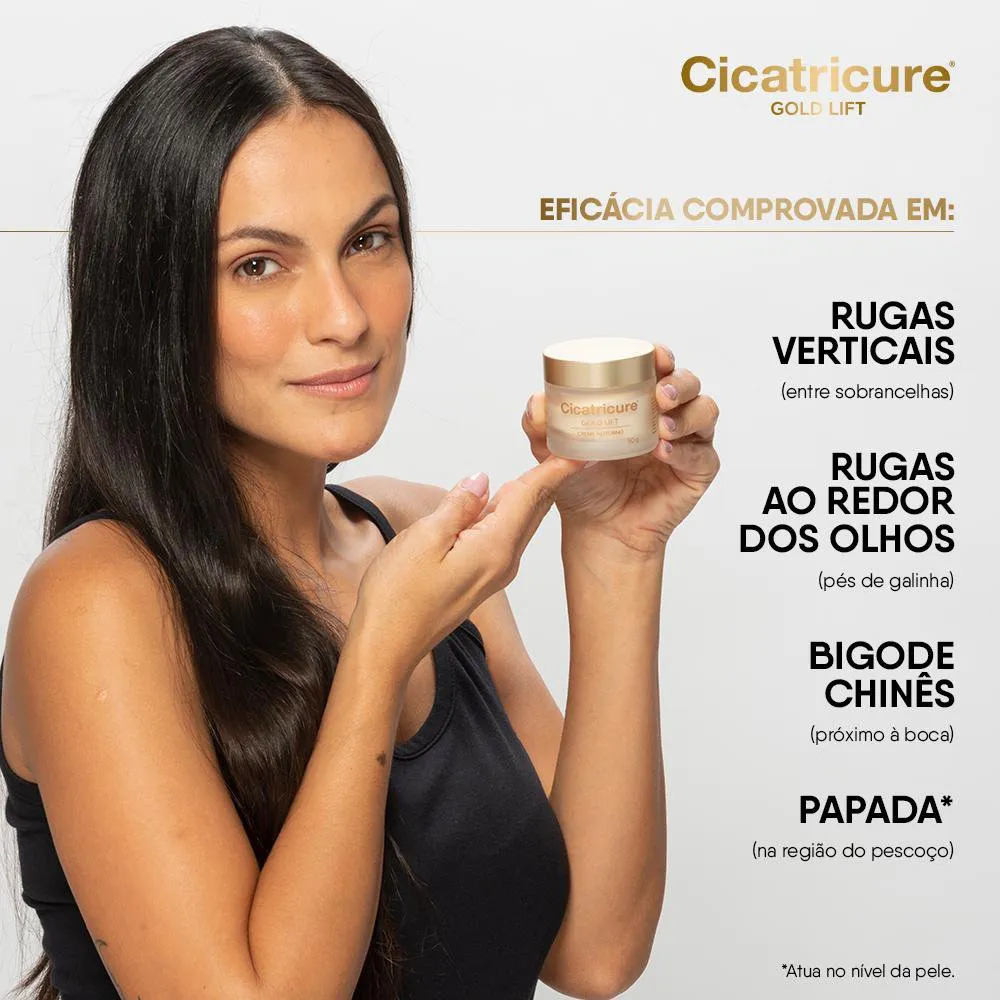 Creme Facial Cicatricure Gold Lift Noturno 50g — foto 6