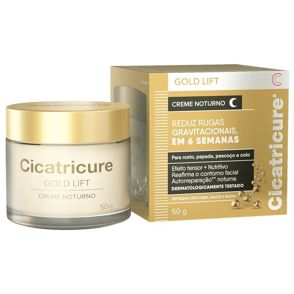 Creme Facial Cicatricure Gold Lift Noturno 50g — foto 4