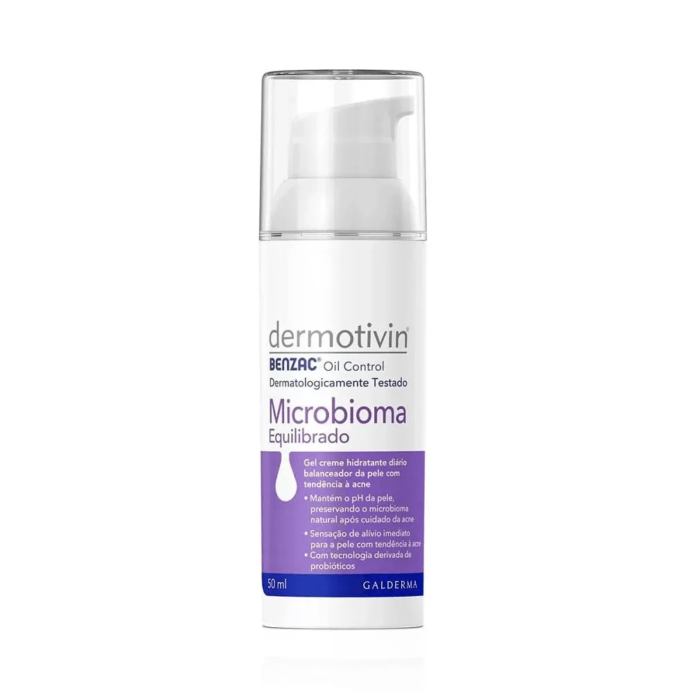 Creme Facial Hidratante Benzac Oil Control Microbioma Equilibrado 50ml