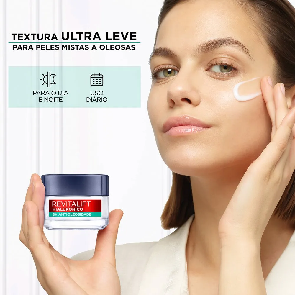 Creme Facial L'Oréal Paris Revitalift Hialurônico Antioleosidade 49g — foto 5