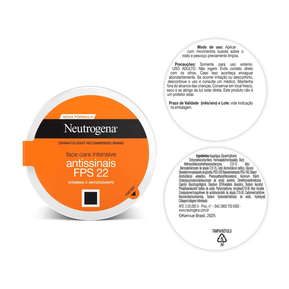 Creme Facial Neutrogena Face Care Intensive Antissinais FPS 22 100g — foto 4