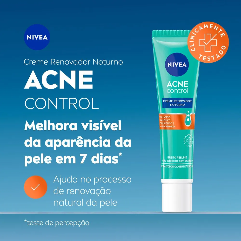 Creme Facial Nivea Acne Control Renovador Noturno 40ml — foto 2