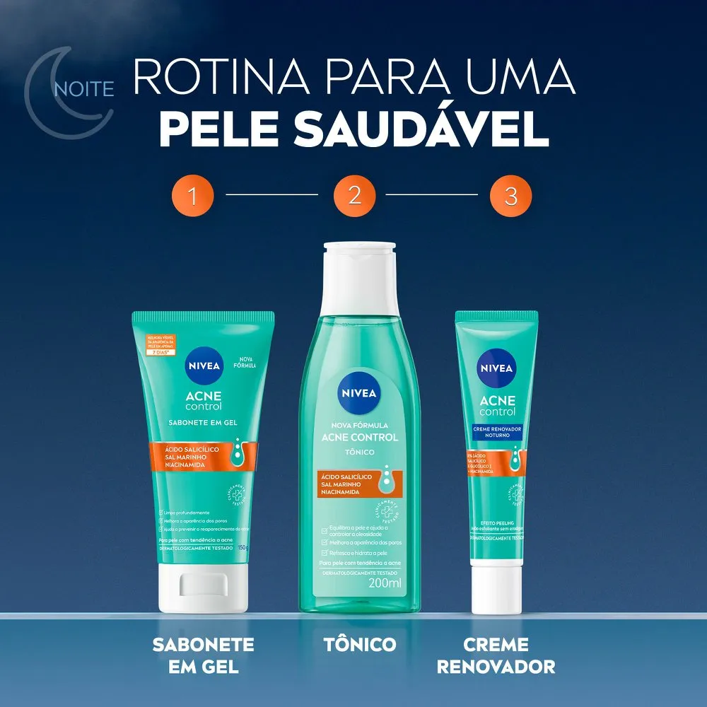 Creme Facial Nivea Acne Control Renovador Noturno 40ml — foto 8