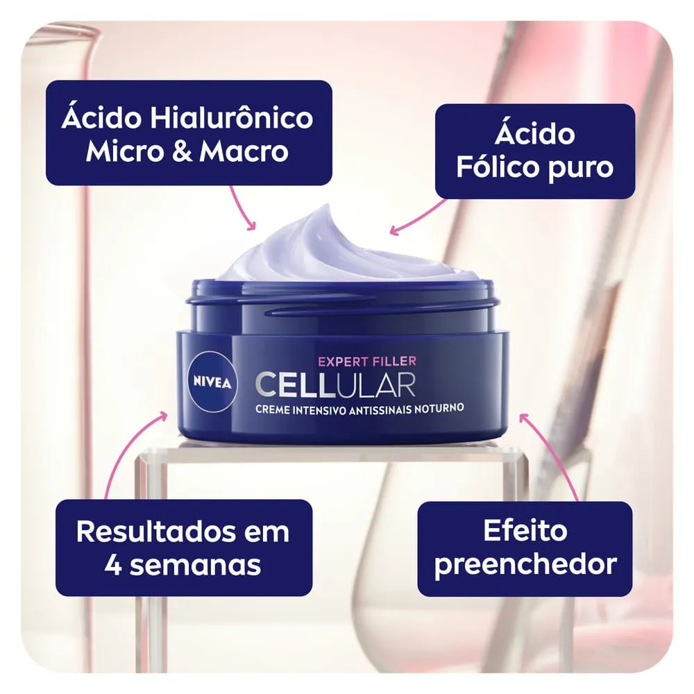 Creme Facial Nivea Cellular Expert Filler Antissinais Noturno 51g — foto 5