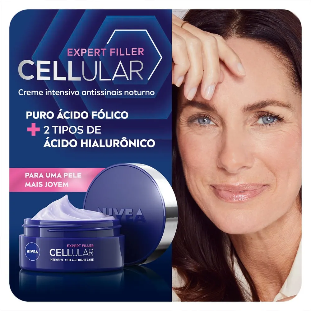 Creme Facial Nivea Cellular Expert Filler Antissinais Noturno 51g — foto 3