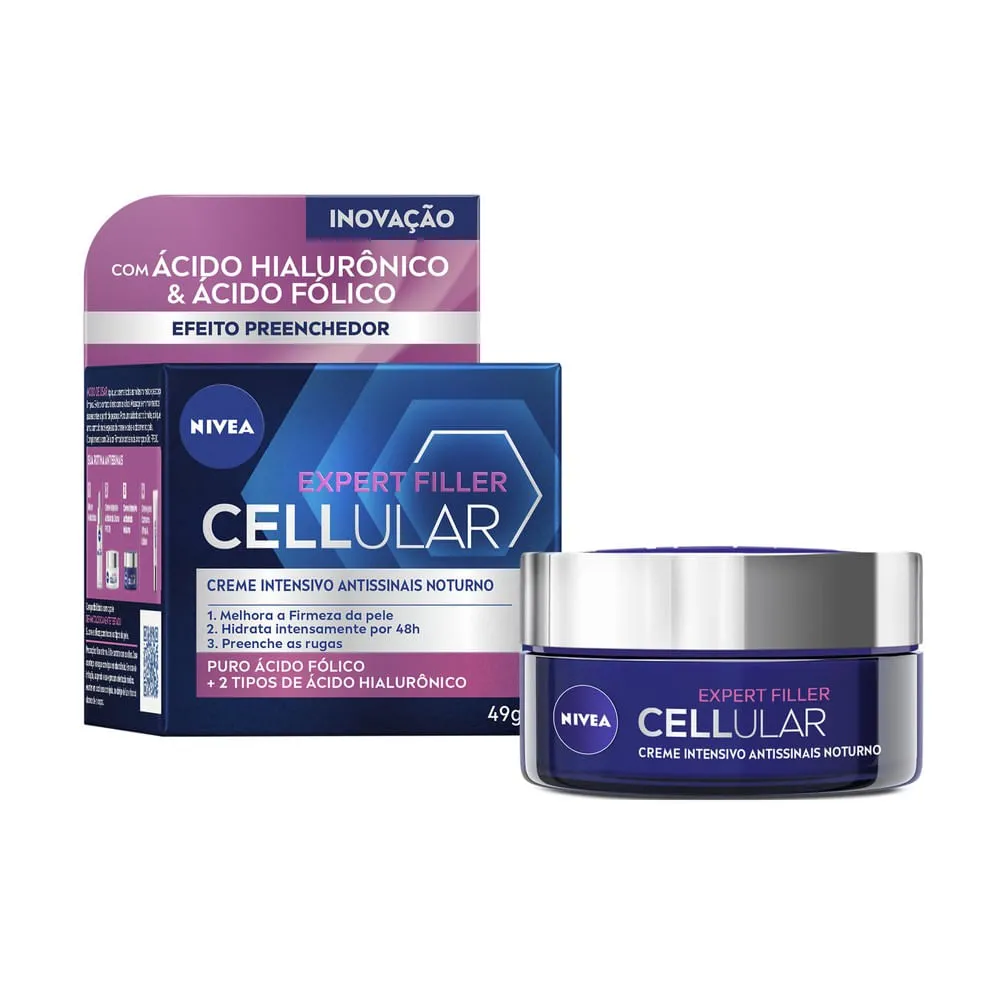 Creme Facial Nivea Cellular Expert Filler Antissinais Noturno 51g — foto 2