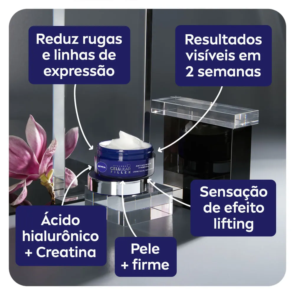 Creme Facial Nivea Cellular Expert Filler Antissinais Noturno 51g — foto 9