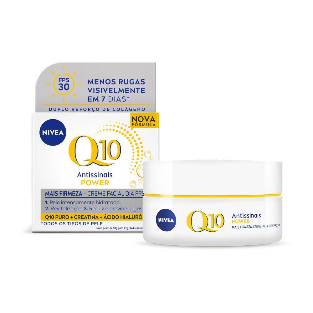 Creme Facial Nivea Q10 Power Antissinais FPS 30 50g