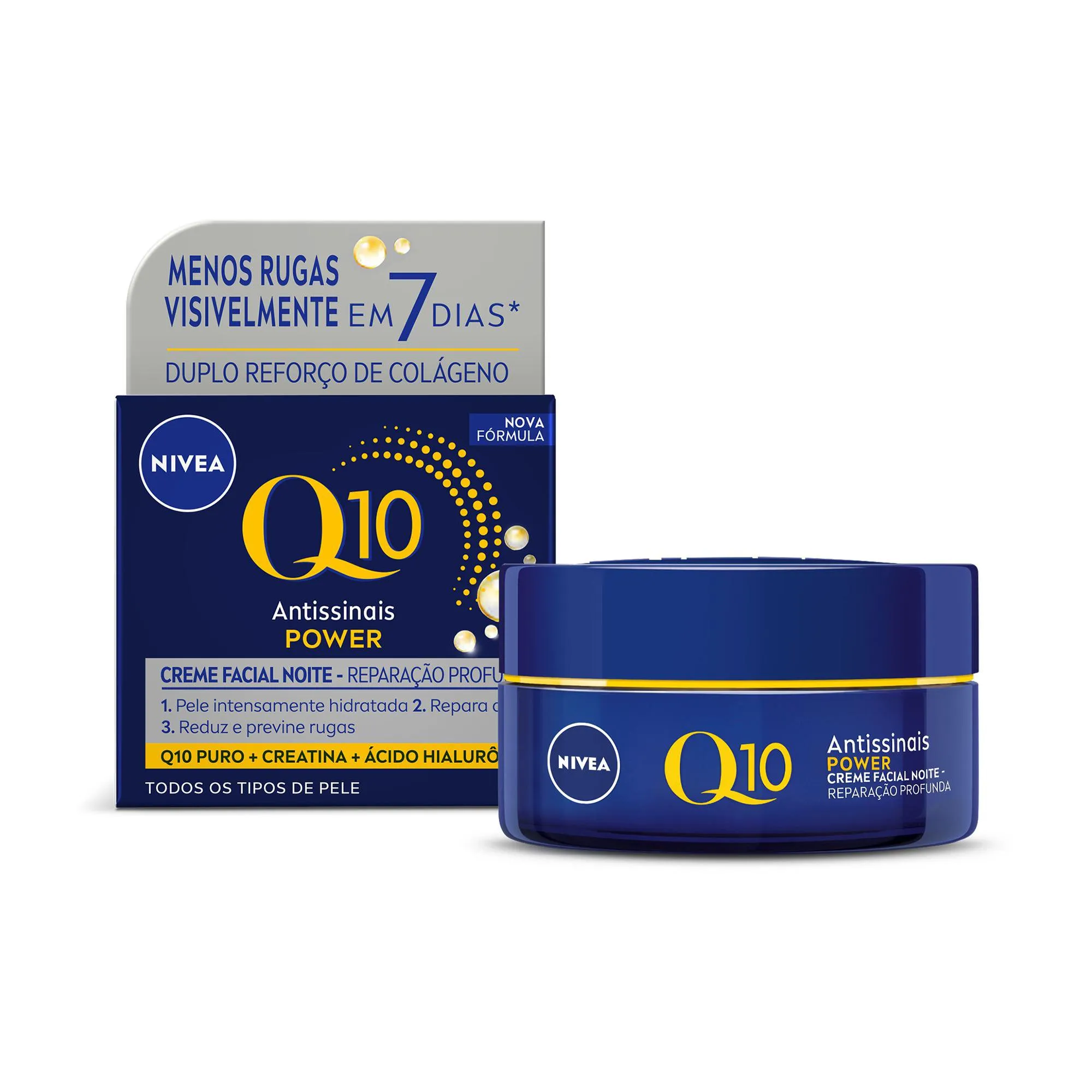 Creme Facial Nivea Q10 Power Antissinais Noturno 49g