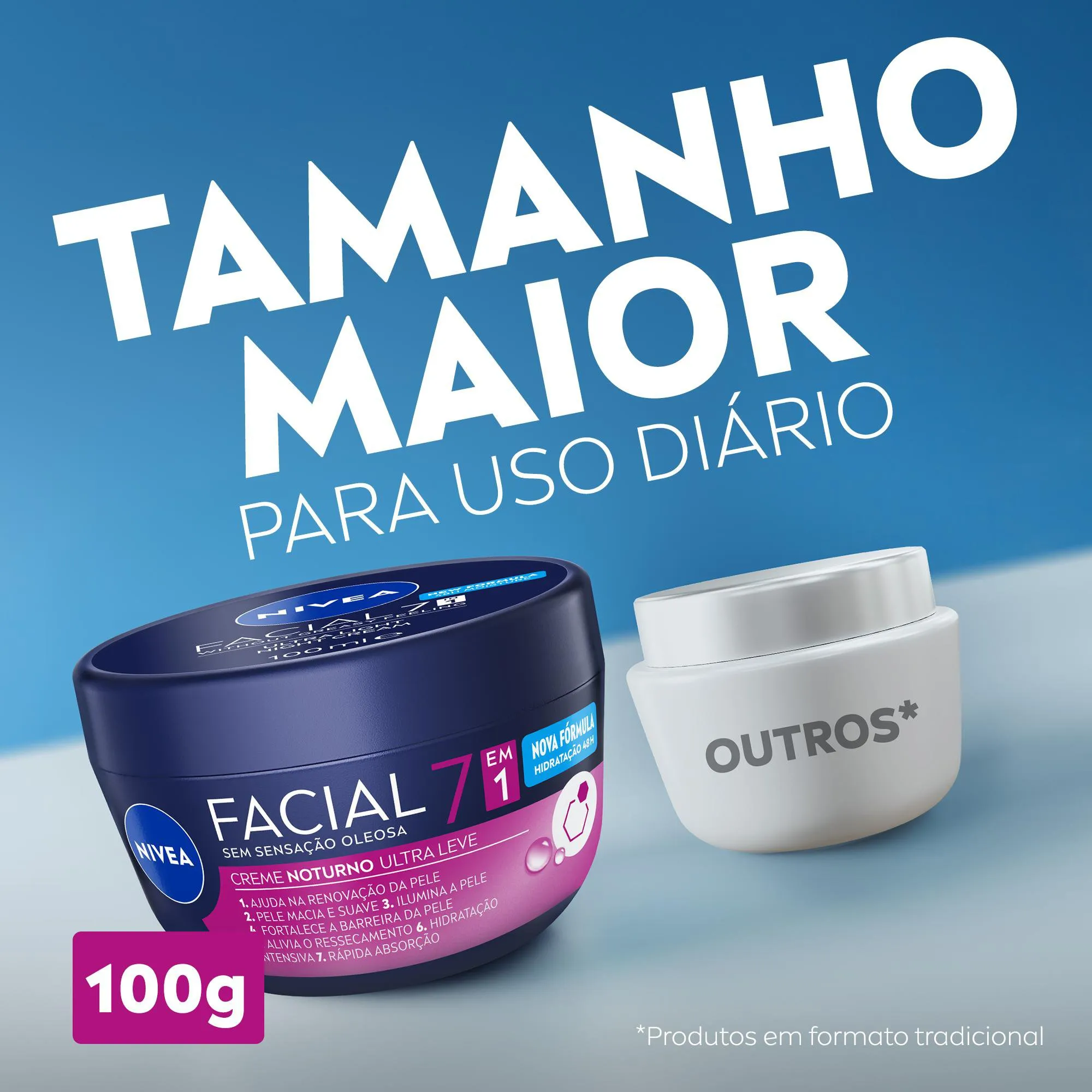 Creme Facial Nivea Ultraleve 7 em 1 Noturno 100g — foto 7