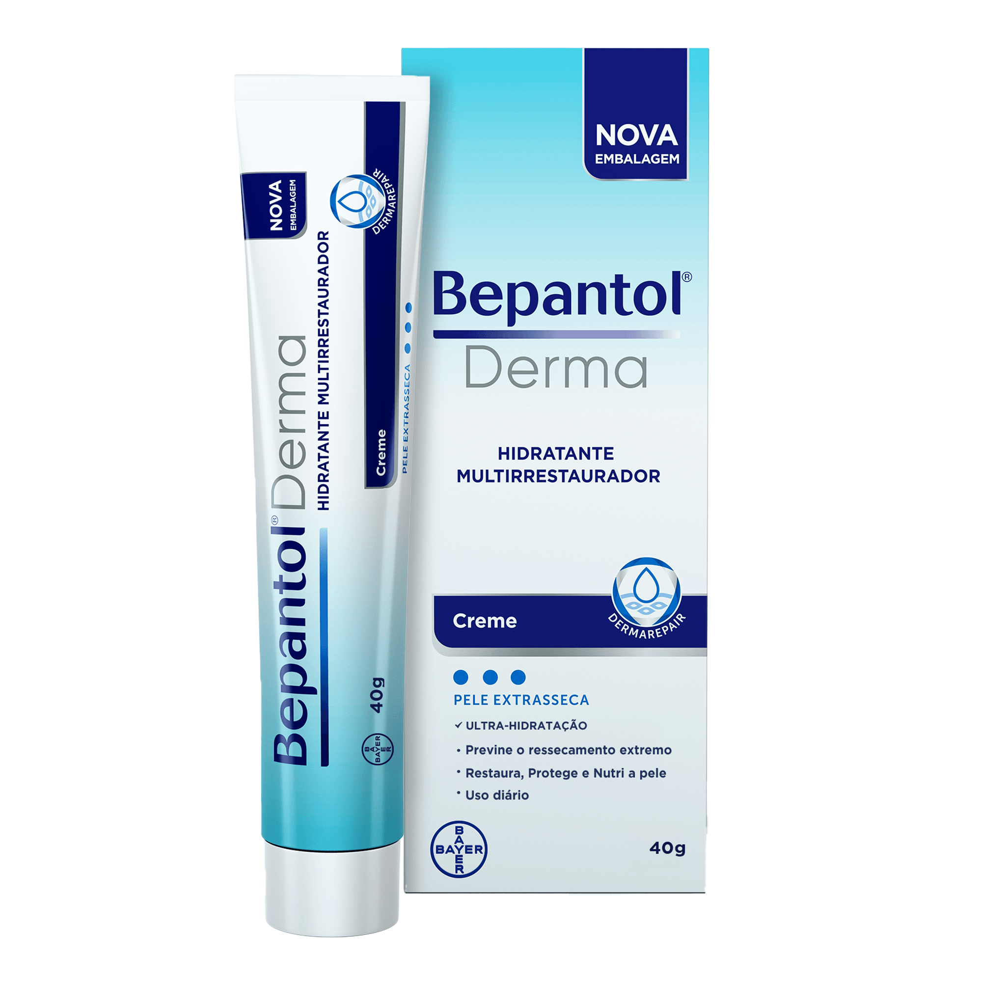 Creme Hidratante Bepantol Derma Multirrestaurador Pele Extrasseca 40g