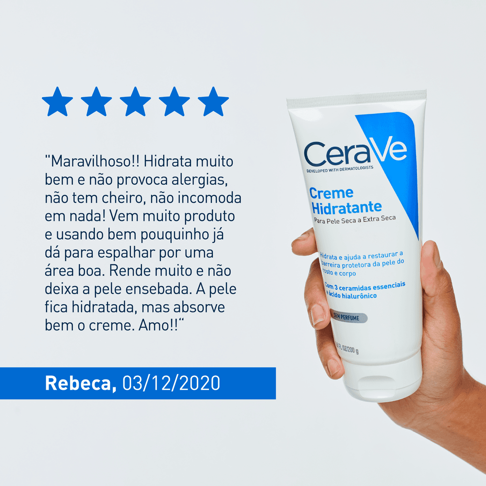 Creme Hidratante CeraVe Hidratante Pele Seca e Extra Seca 200g — foto 8