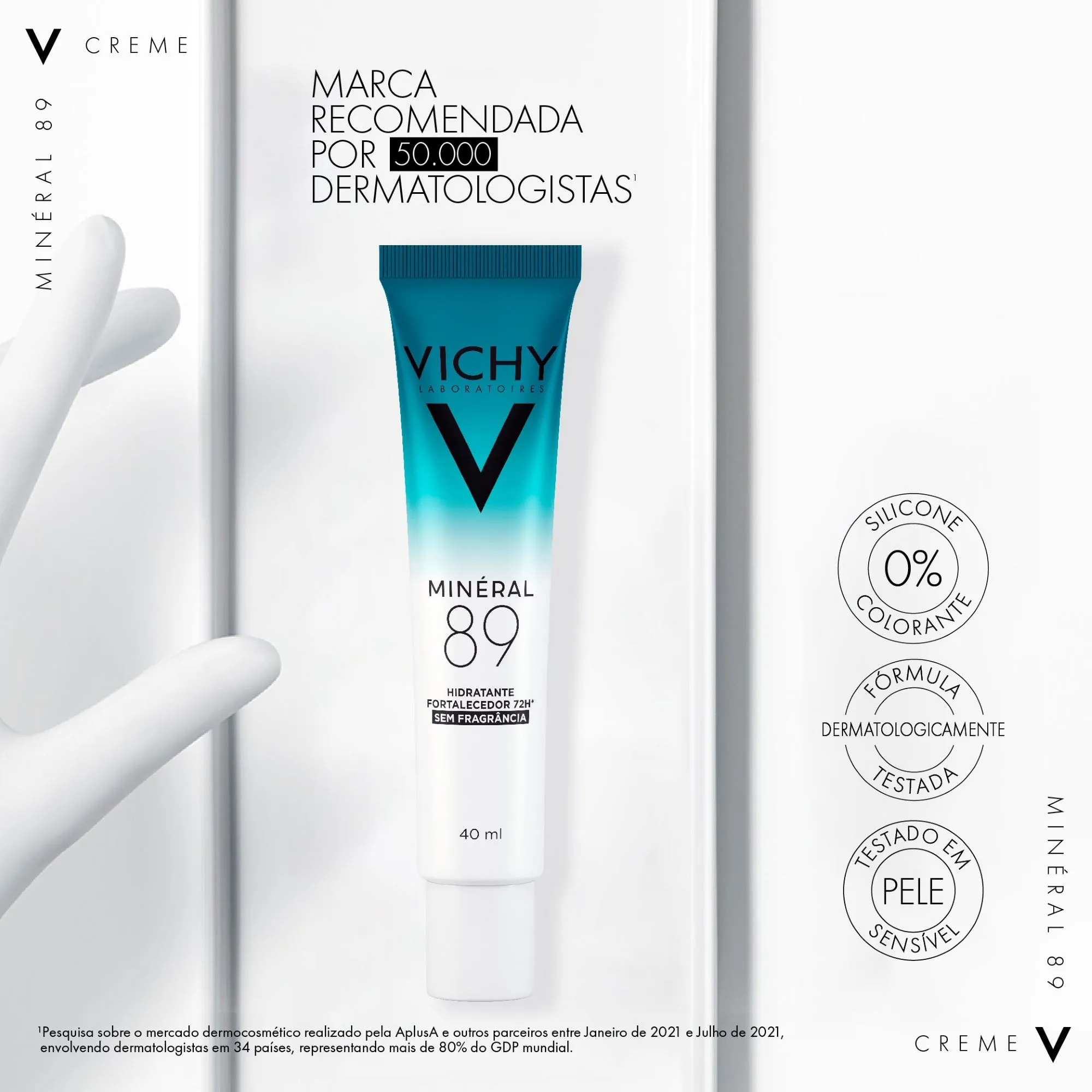 Creme Hidratante Fortalecedor Vichy Minéral 89 72h 40ml — foto 7