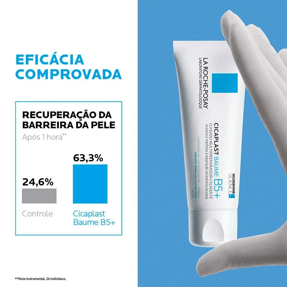Creme La Roche-Posay Cicaplast Baume B5+ Multirreparador Calmante 40ml — foto 4