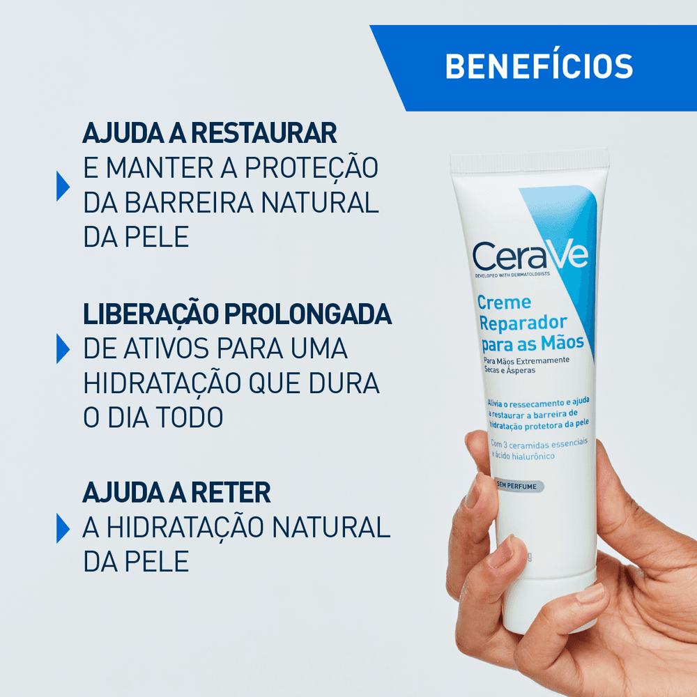 Creme para as Mãos CeraVe Reparador 100g — foto 6