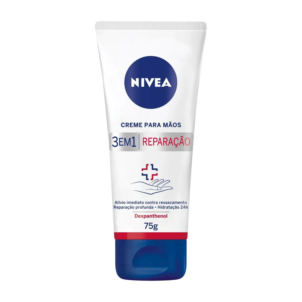 Creme para as Mãos Nivea 3 em 1 Reparação 75g
