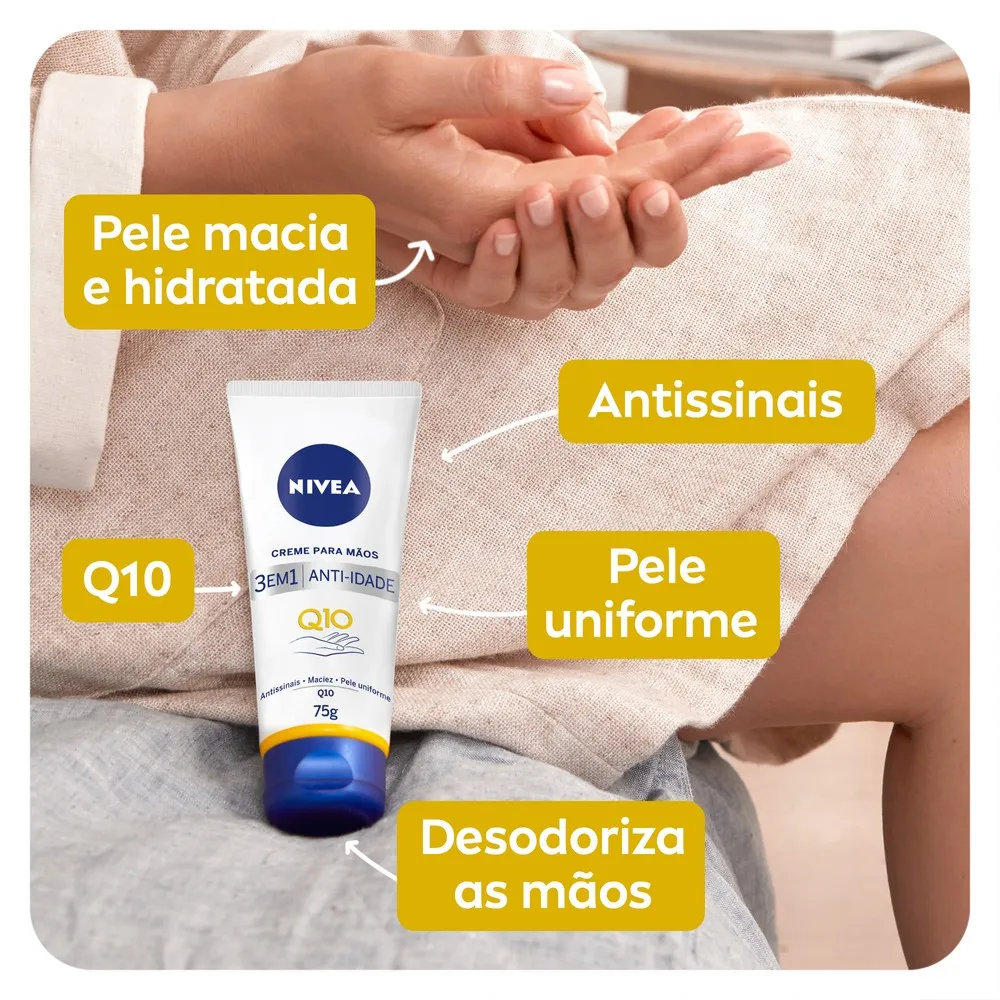 Creme para as Mãos Nivea Q10 Plus Antissinais Reparação 75g — foto 4