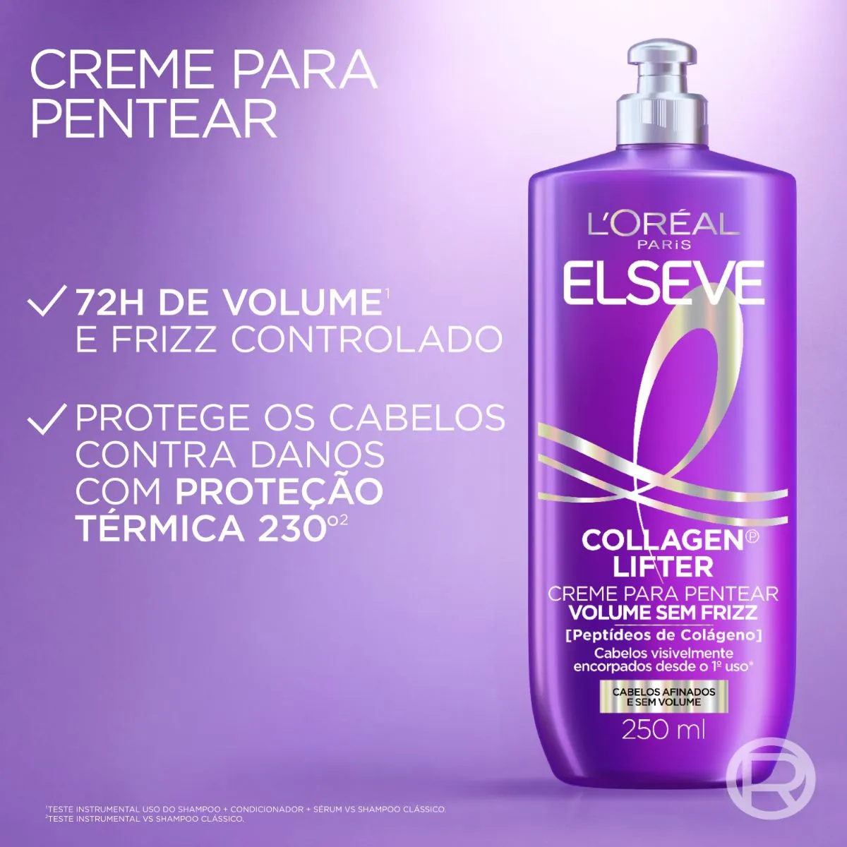 Creme Para Pentear Elseve Collagen Lifter 250ml — foto 3