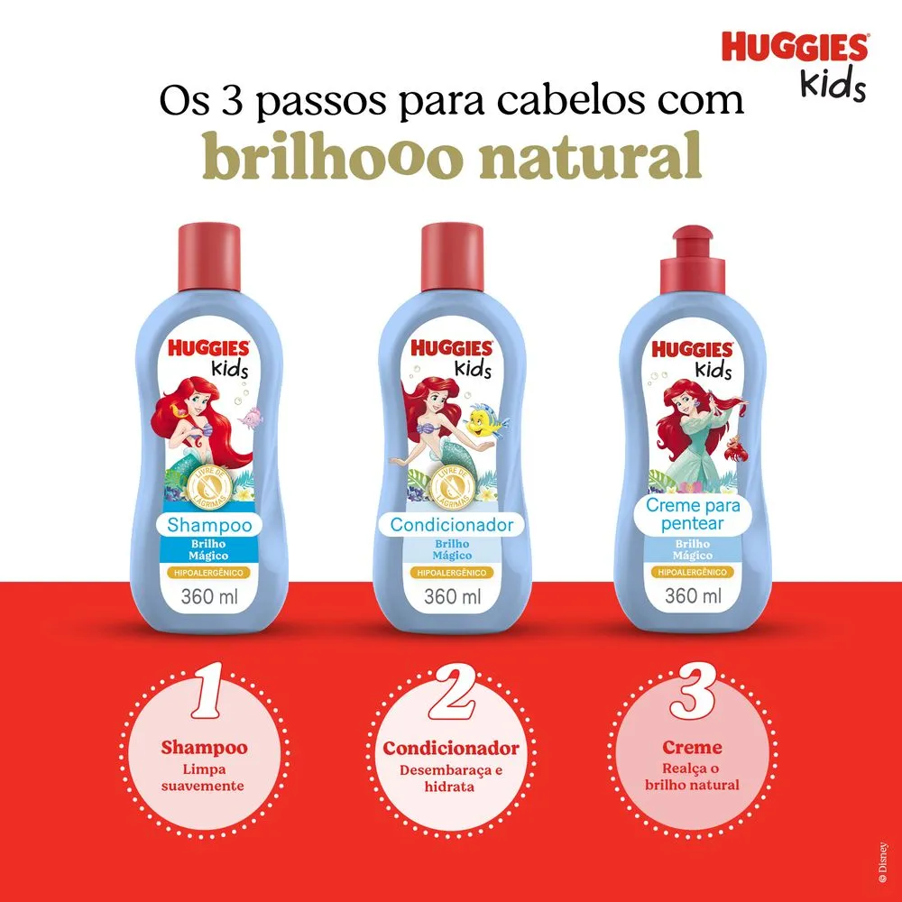 Creme para Pentear Infantil Huggies Kids Brilho Mágico 360ml — foto 7