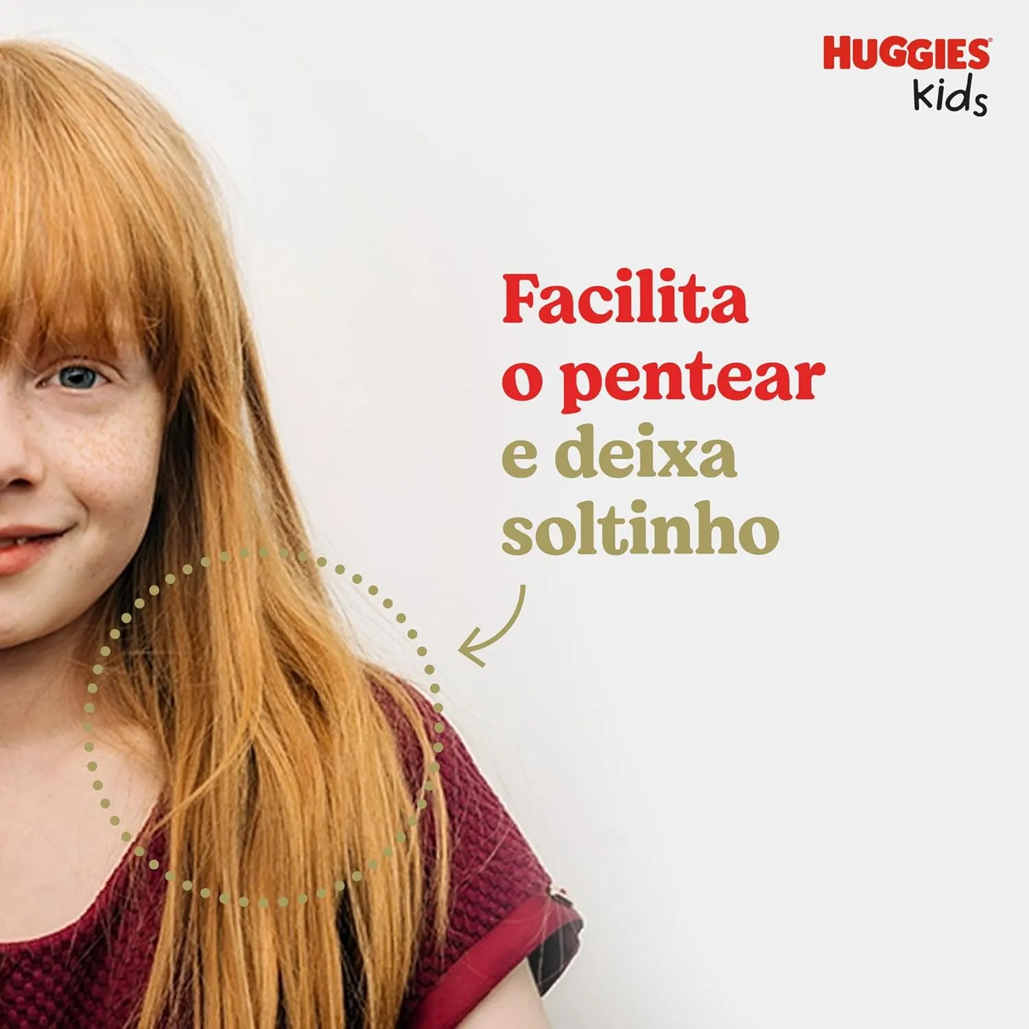 Creme para Pentear Infantil Huggies Kids Brilho Mágico 360ml — foto 2
