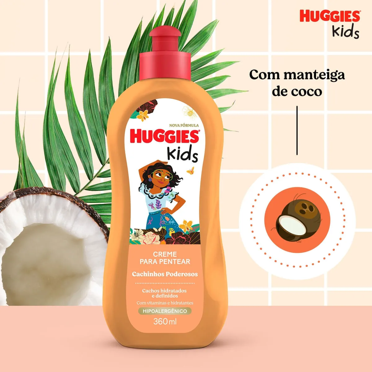 Creme para Pentear Infantil Huggies Kids Cachinhos Poderosos 360ml — foto 4
