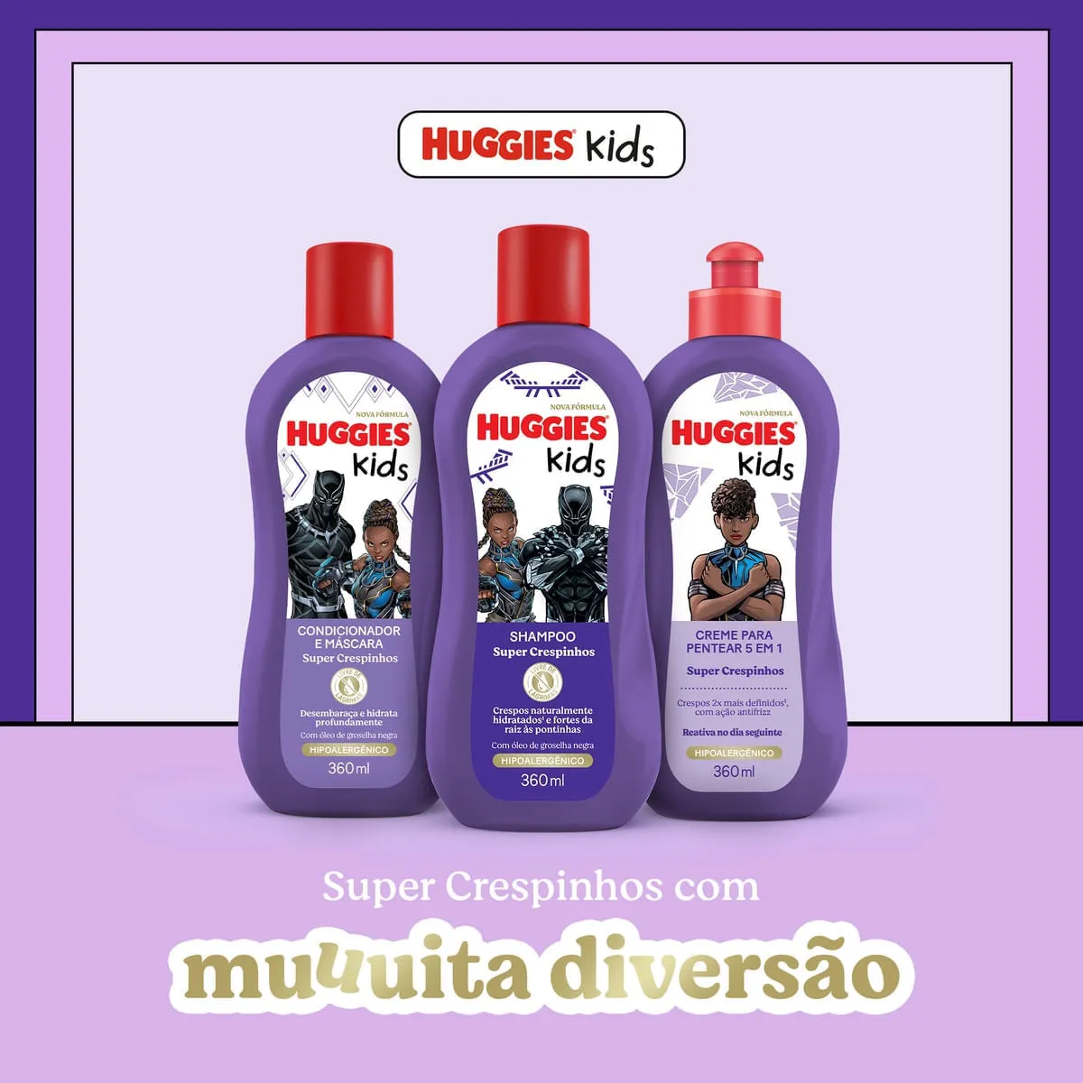 Creme para Pentear Infantil Huggies Kids Super Crespinhos 360ml — foto 11