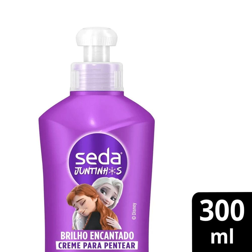 Creme para Pentear Infantil Seda Juntinhos Frozen Brilho Encantado 300ml