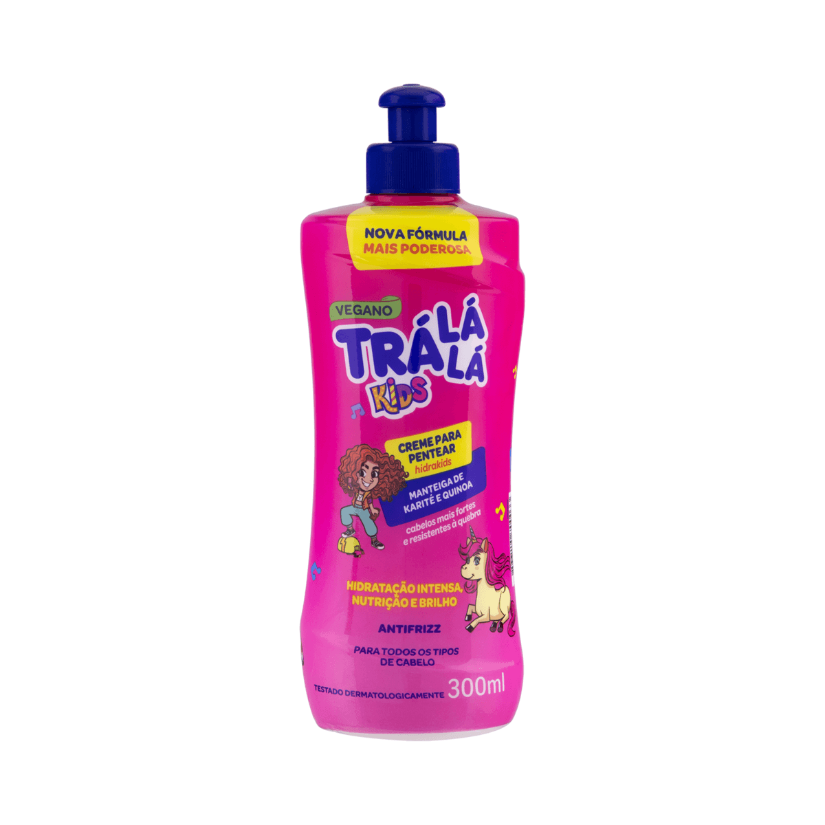 Creme para Pentear Infantil Trá Lá Lá Kids Hidrakids Hidratação e Desembaraço 300g