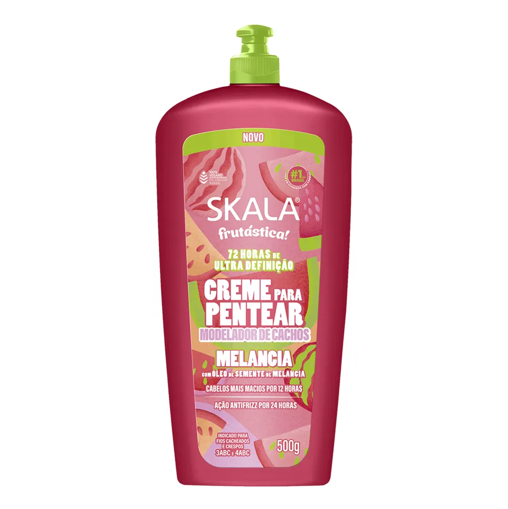 Creme Para Pentear Skala Modelador De Cachos Frutástica! Melancia 500g