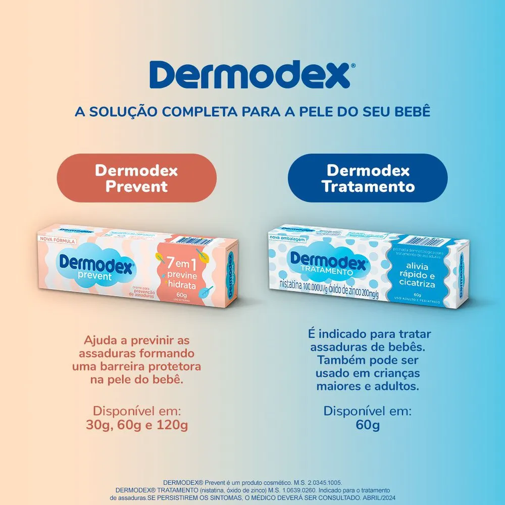 Creme para Prevenção de Assaduras Dermodex Prevent 60g — foto 4