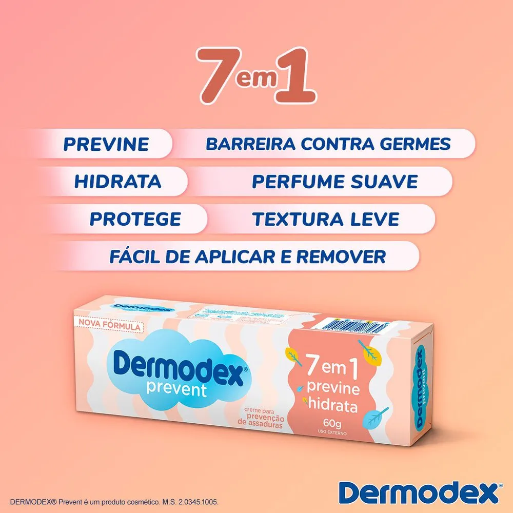 Creme para Prevenção de Assaduras Dermodex Prevent 60g — foto 3