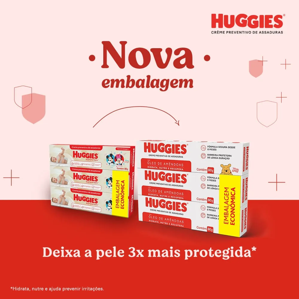 Creme Preventivo Assaduras Huggies Pele Protegida c/3 de 80g — foto 11
