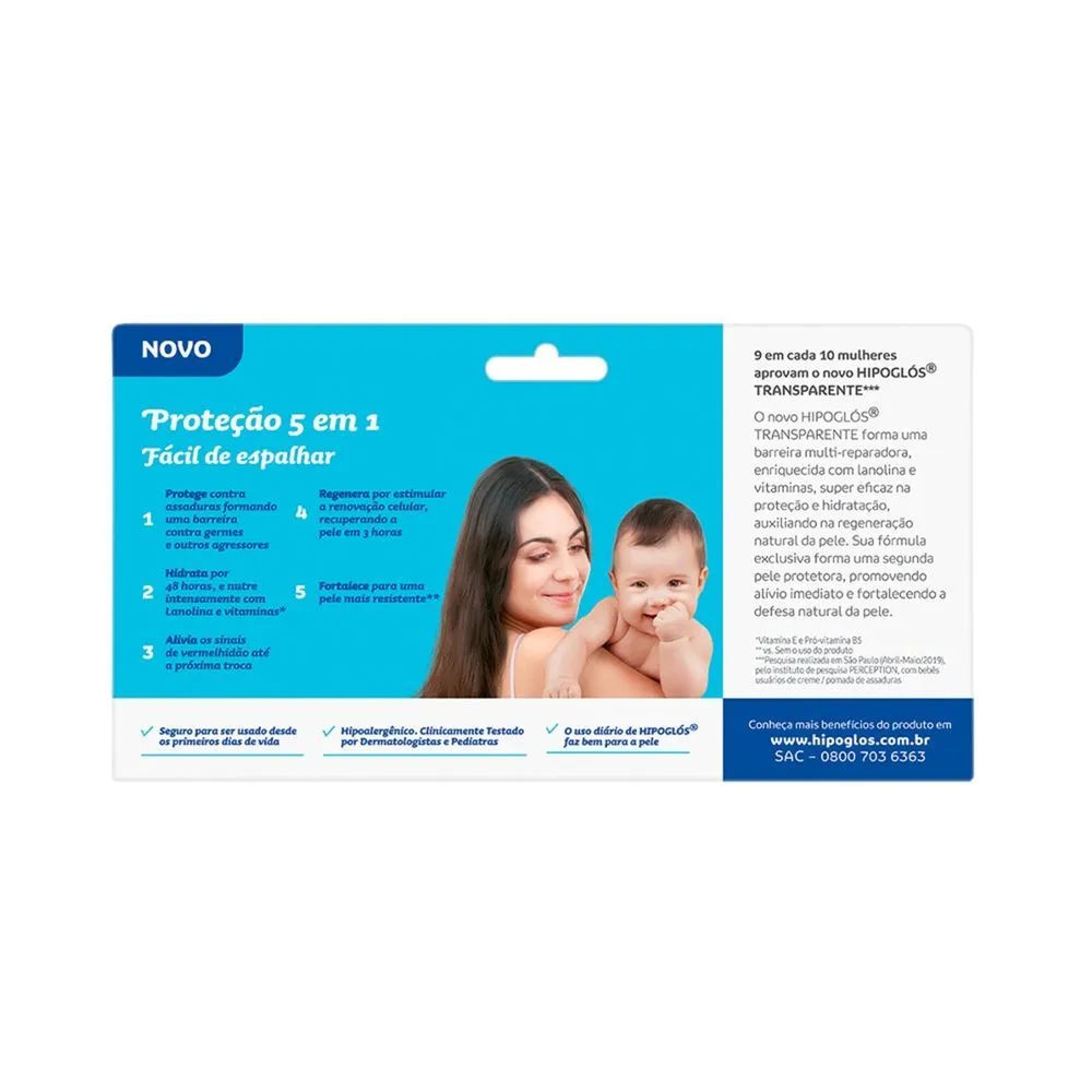 Creme Preventivo De Assaduras Hipoglós Transparente 30G — foto 4