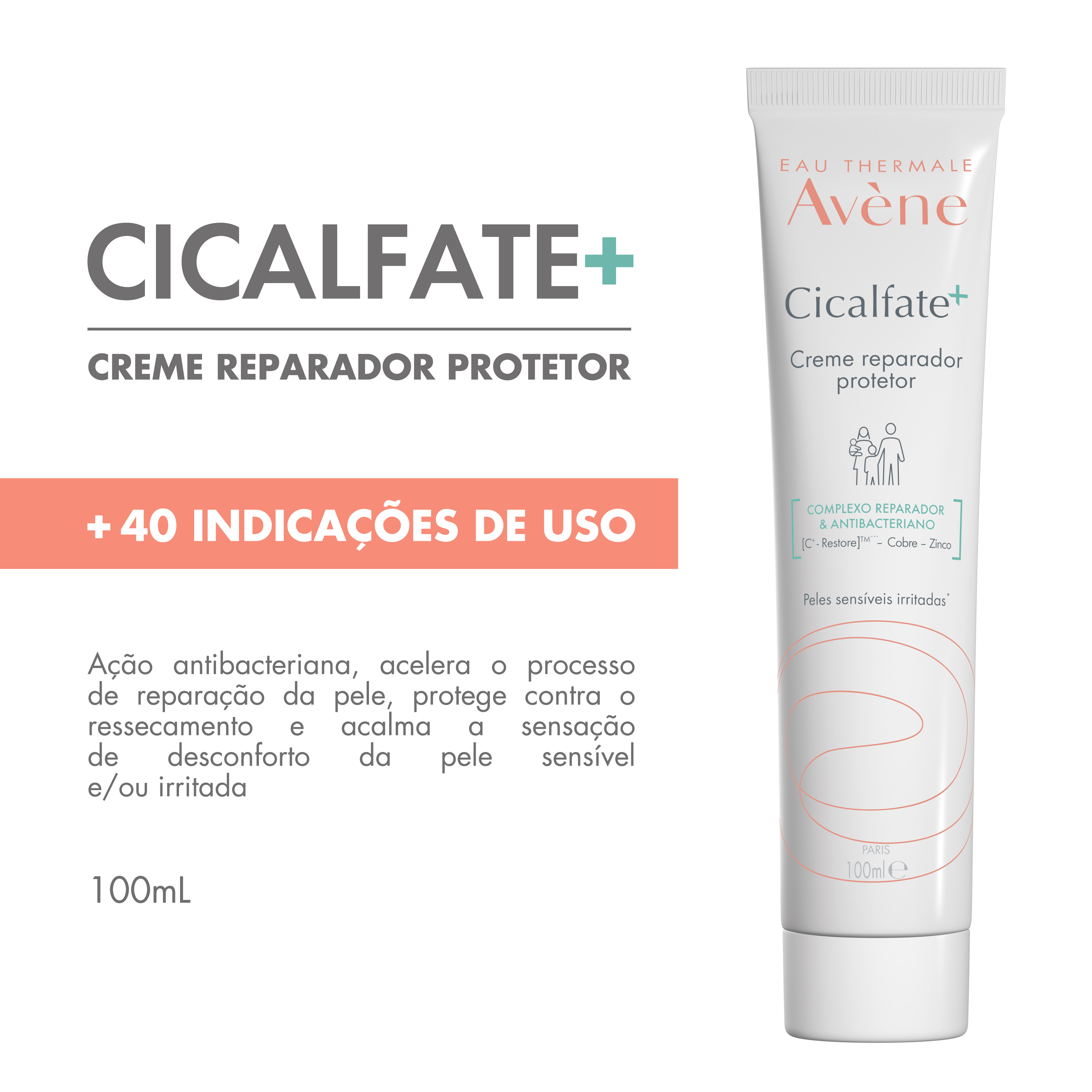 Creme Reparador Protetor Avène Cicalfate+ 100ml — foto 3