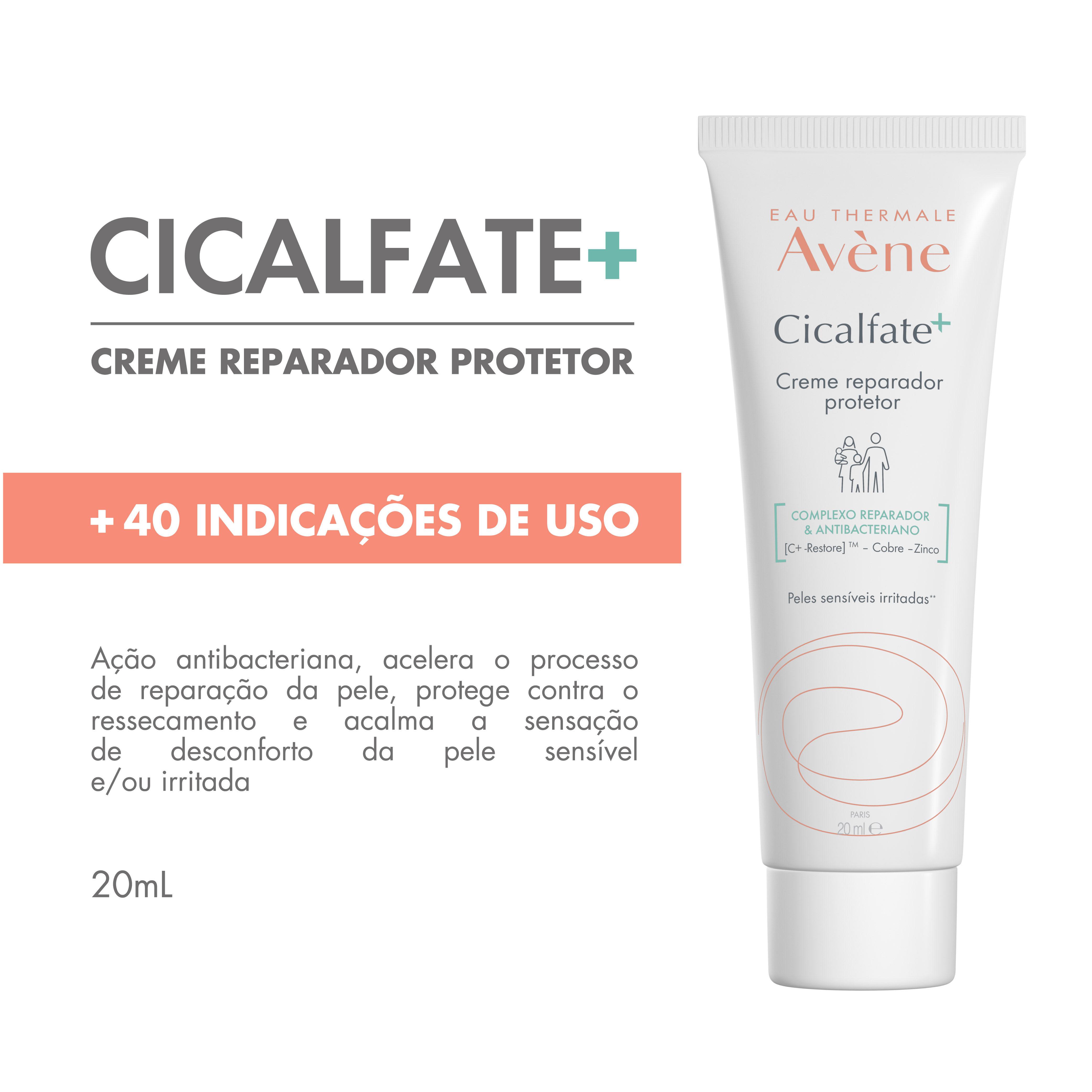 Creme Reparador Protetor Avène Cicalfate+ 20ml — foto 3