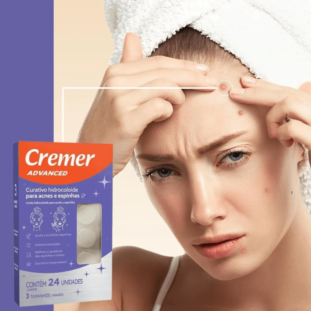 Curativo Hidrocoloide Cremer Advanced Acne e Espinhas 24 Unidades — foto 2