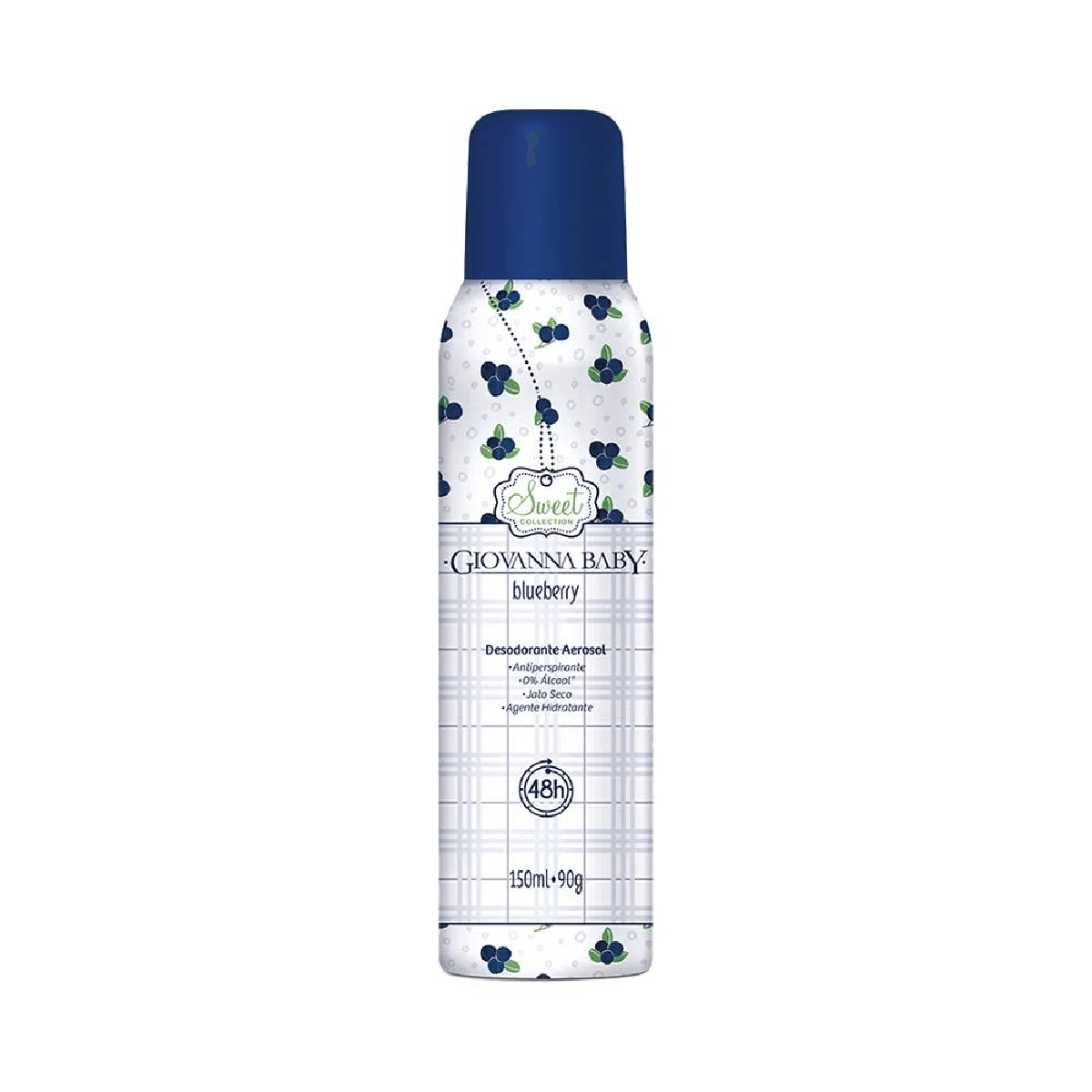 Desodorante Antiperspirante Giovanna Baby Blueberry 48h Aerossol 150ml