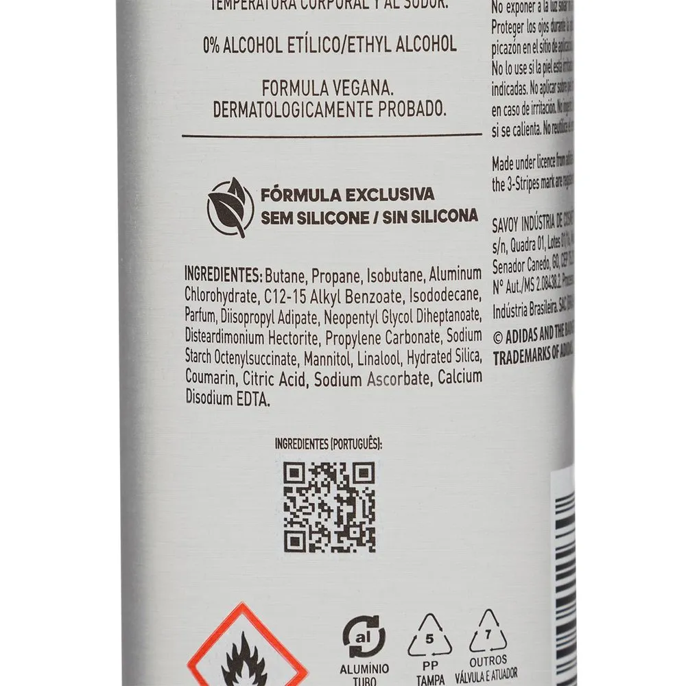 Desodorante Antitranspirante Adidas Masculino Fresh Endurance 72h Aerossol 150ml — foto 3