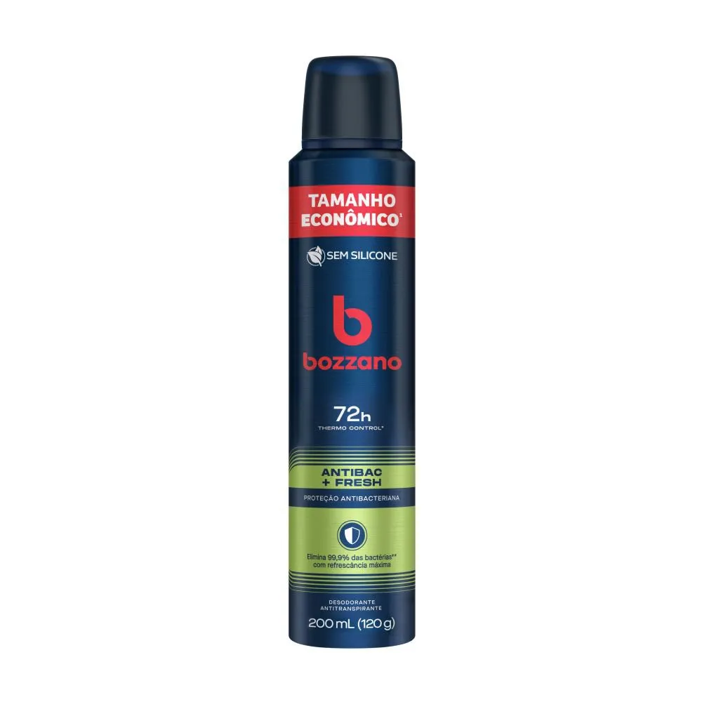 Desodorante Antitranspirante Aerossol Masculino Bozzano Fresh 200ml