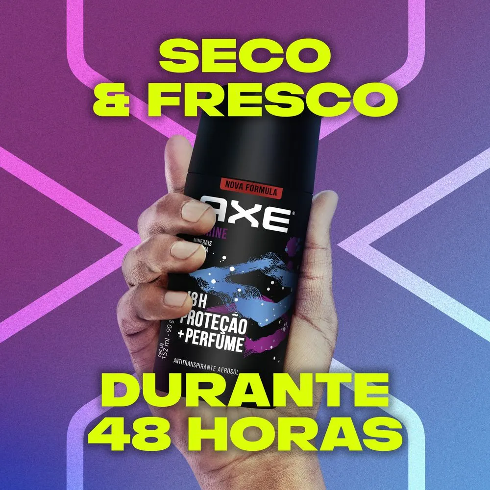 Desodorante Antitranspirante Axe Marine Minerais e Sálvia 48h Aerossol 152ml — foto 7