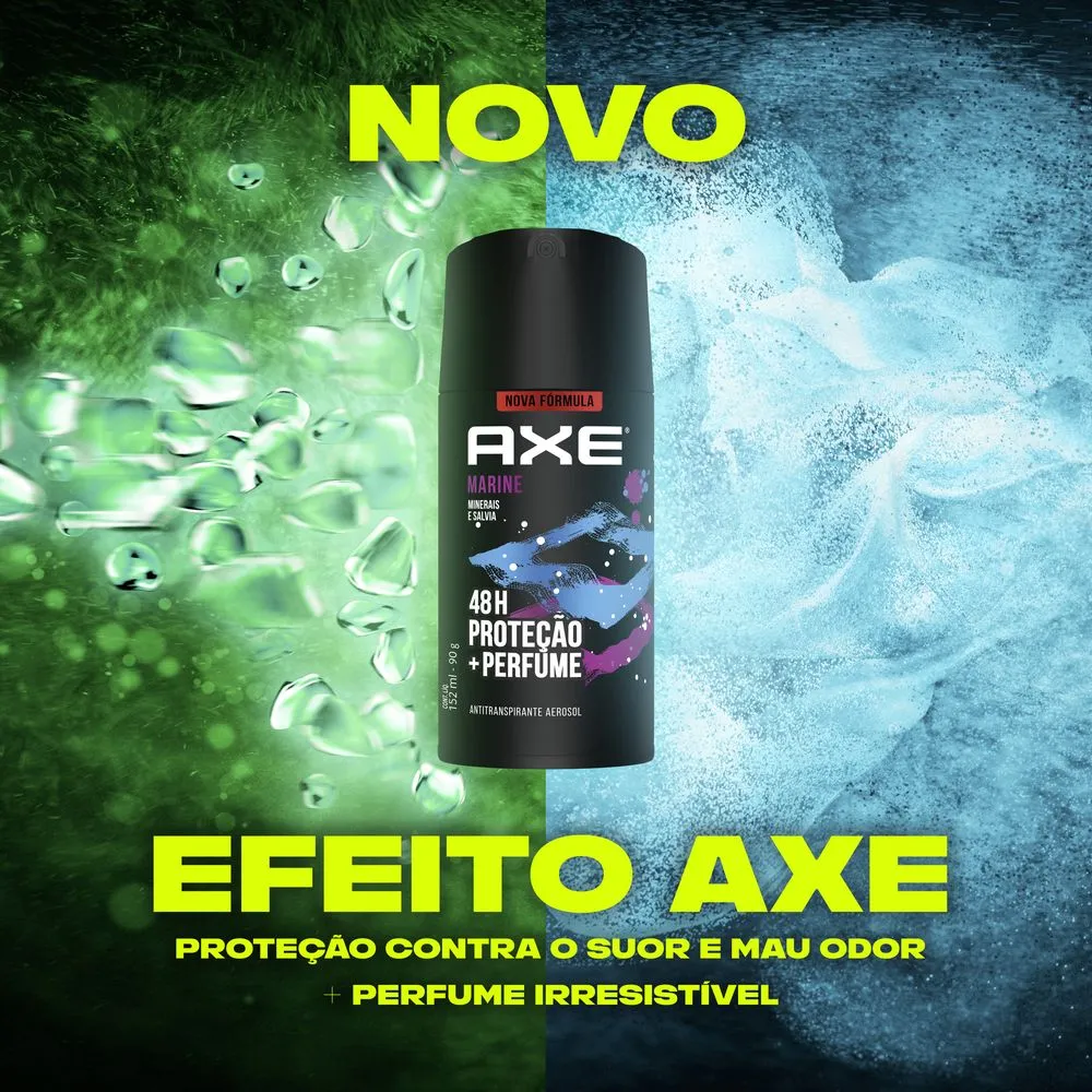 Desodorante Antitranspirante Axe Marine Minerais e Sálvia 48h Aerossol 152ml — foto 5