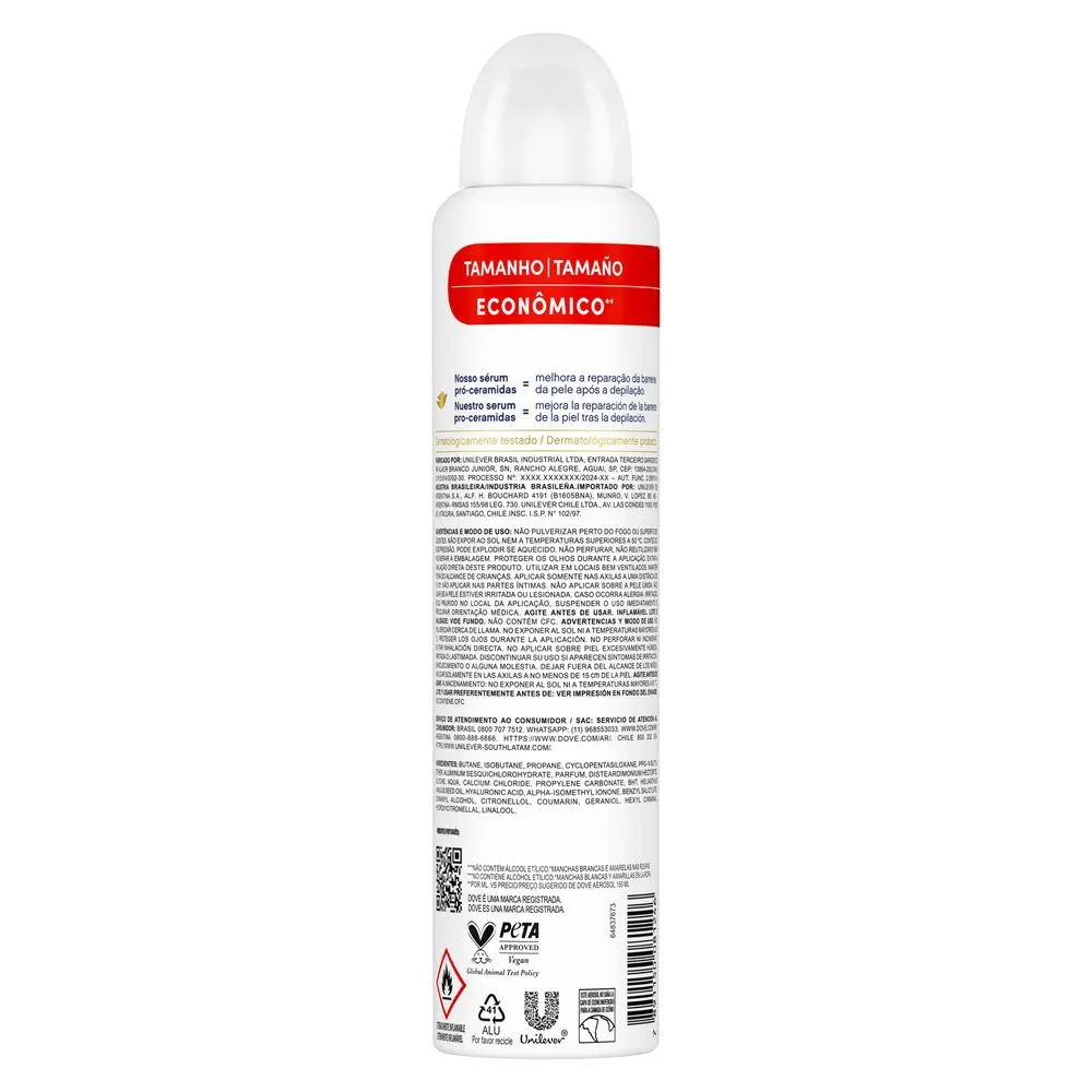 Desodorante Antitranspirante Dove Invisible Care Aerosol 250ml — foto 3