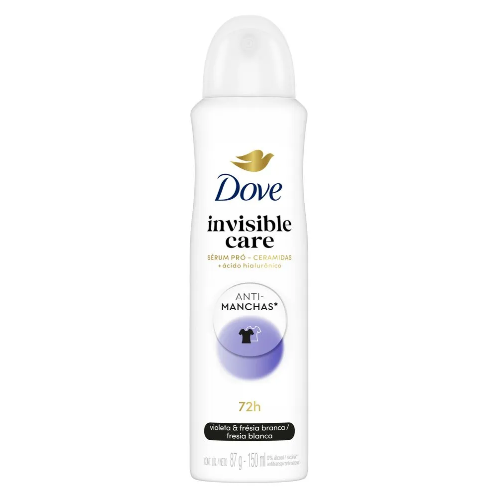 Desodorante Antitranspirante Dove Invisible Care Suave 72h Aerossol 150ml — foto 2