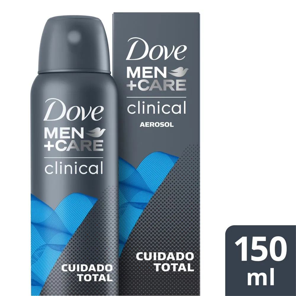 Desodorante Antitranspirante Dove Men+Care Clinical Cuidado Total 96h Aerossol 150ml